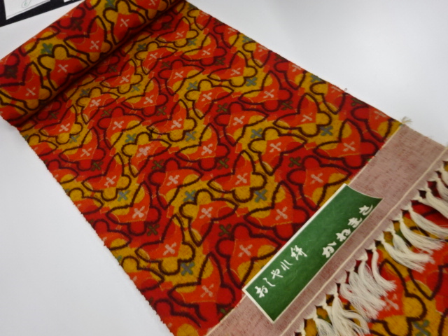 アンティーク　ウール　着尺反物